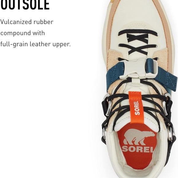 Sorel Women's ONA 503 EQ Mid Shoe - Ceramic, Chalk - Size 7.5 - Picture 9 of 12